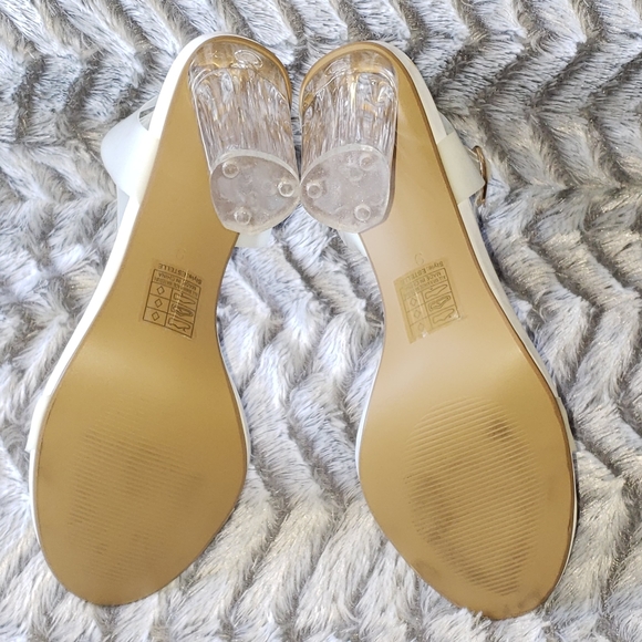 Yoki. Estelle Ankle Strap Lucite Heels - Picture 8 of 8